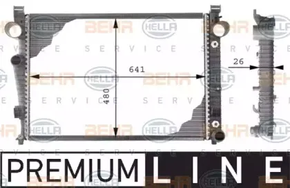 8MK 376 710-281 HELLA Радиатор, охлаждение двигателя 8MK 376 710-281 HELLA Радиатор, охлаждение двигателя