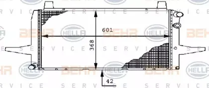 8MK 376 710-471 HELLA Радиатор, охлаждение двигателя 8MK 376 710-471 HELLA Радиатор, охлаждение двигателя