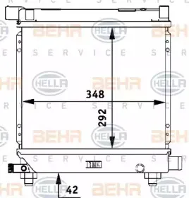 8MK 376 710-634 HELLA Радиатор, охлаждение двигателя 8MK 376 710-634 HELLA Радиатор, охлаждение двигателя