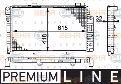8MK 376 712-021 HELLA Радиатор, охлаждение двигателя 8MK 376 712-021 HELLA Радиатор, охлаждение двигателя