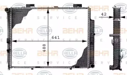 8MK 376 712-644 HELLA Радиатор, охлаждение двигателя 8MK 376 712-644 HELLA Радиатор, охлаждение двигателя