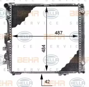 8MK 376 713-294 HELLA Радиатор, охлаждение двигателя 8MK 376 713-294 HELLA Радиатор, охлаждение двигателя
