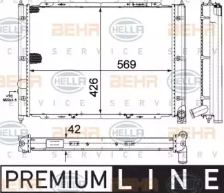 8MK 376 713-631 HELLA Радиатор, охлаждение двигателя 8MK 376 713-631 HELLA Радиатор, охлаждение двигателя