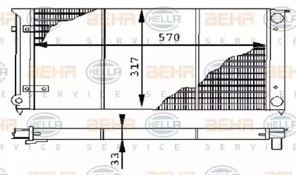 8MK 376 715-091 HELLA Радиатор, охлаждение двигателя 8MK 376 715-091 HELLA Радиатор, охлаждение двигателя