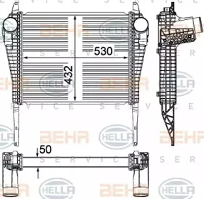 8ML 376 715-241 HELLA Интеркулер 8ML 376 715-241 HELLA Интеркулер