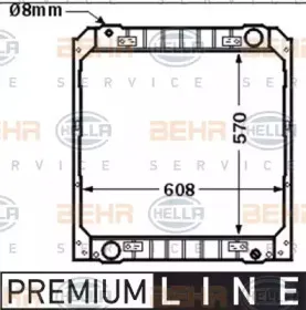 8MK 376 717-561 HELLA Радиатор, охлаждение двигателя 8MK 376 717-561 HELLA Радиатор, охлаждение двигателя