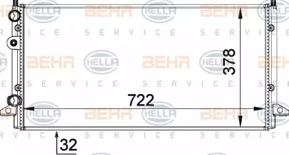 8MK 376 717-754 HELLA Радиатор, охлаждение двигателя 8MK 376 717-754 HELLA Радиатор, охлаждение двигателя