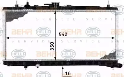 8MK 376 718-361 HELLA Радиатор, охлаждение двигателя 8MK 376 718-361 HELLA Радиатор, охлаждение двигателя