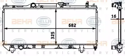 8MK 376 718-461 HELLA Радиатор, охлаждение двигателя 8MK 376 718-461 HELLA Радиатор, охлаждение двигателя