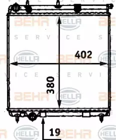 8MK 376 718-634 HELLA Радиатор, охлаждение двигателя 8MK 376 718-634 HELLA Радиатор, охлаждение двигателя