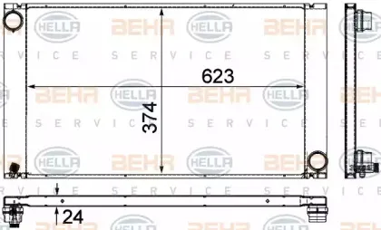 8MK 376 719-111 HELLA Радиатор, охлаждение двигателя 8MK 376 719-111 HELLA Радиатор, охлаждение двигателя