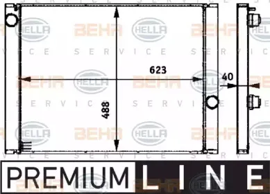 8MK 376 719-151 HELLA Радиатор, охлаждение двигателя 8MK 376 719-151 HELLA Радиатор, охлаждение двигателя