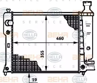 8MK 376 719-571 HELLA Радиатор, охлаждение двигателя 8MK 376 719-571 HELLA Радиатор, охлаждение двигателя