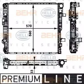 8MK 376 721-131 HELLA Радиатор, охлаждение двигателя 8MK 376 721-131 HELLA Радиатор, охлаждение двигателя