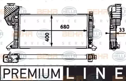 8MK 376 721-201 HELLA Радиатор, охлаждение двигателя 8MK 376 721-201 HELLA Радиатор, охлаждение двигателя