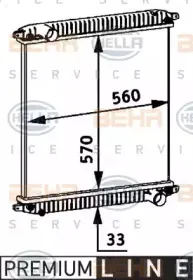 8MK 376 721-721 HELLA Радиатор, охлаждение двигателя 8MK 376 721-721 HELLA Радиатор, охлаждение двигателя