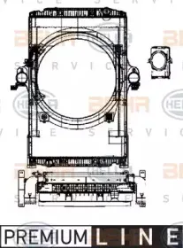 8MK 376 722-211 HELLA модуль охлаждения 8MK 376 722-211 HELLA модуль охлаждения