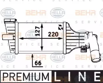 8ML 376 723-181 HELLA Интеркулер 8ML 376 723-181 HELLA Интеркулер