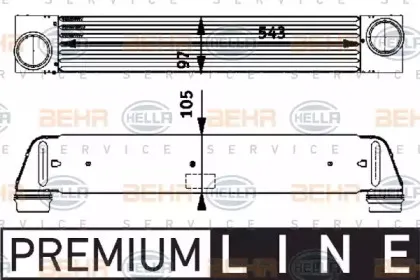 8ML 376 723-501 HELLA Интеркулер 8ML 376 723-501 HELLA Интеркулер