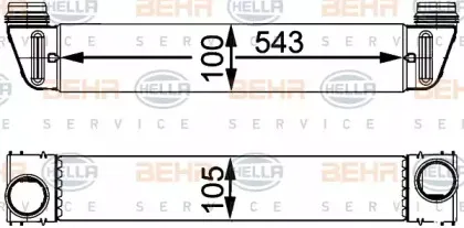 8ML 376 723-504 HELLA Интеркулер 8ML 376 723-504 HELLA Интеркулер