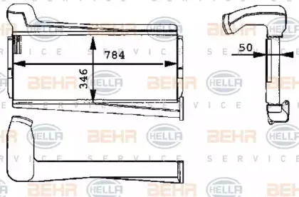 8ML 376 723-631 HELLA Интеркулер 8ML 376 723-631 HELLA Интеркулер