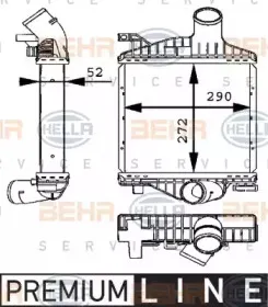 8ML 376 723-701 HELLA Интеркулер 8ML 376 723-701 HELLA Интеркулер