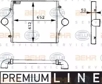 8ML 376 723-761 HELLA Интеркулер 8ML 376 723-761 HELLA Интеркулер