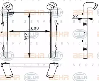 8ML 376 724-001 HELLA Интеркулер 8ML 376 724-001 HELLA Интеркулер