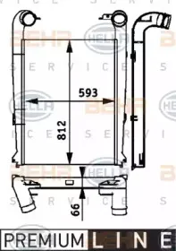 8ML 376 724-241 HELLA Интеркулер 8ML 376 724-241 HELLA Интеркулер