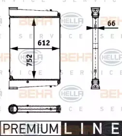 8ML 376 724-351 HELLA Интеркулер 8ML 376 724-351 HELLA Интеркулер