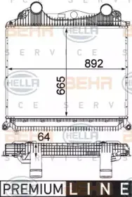 8ML 376 724-381 HELLA Интеркулер 8ML 376 724-381 HELLA Интеркулер