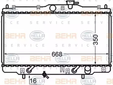 8MK 376 724-511 HELLA Радиатор, охлаждение двигателя 8MK 376 724-511 HELLA Радиатор, охлаждение двигателя
