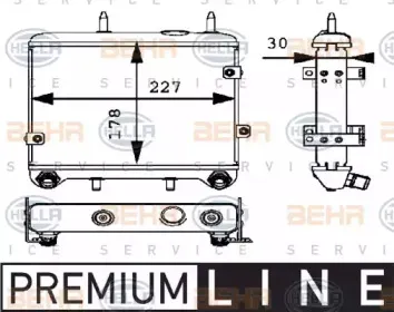8MO 376 725-231 HELLA масляный радиатор, двигательное масло 8MO 376 725-231 HELLA масляный радиатор, двигательное масло