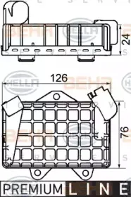 8MO 376 726-021 HELLA масляный радиатор, двигательное масло 8MO 376 726-021 HELLA масляный радиатор, двигательное масло