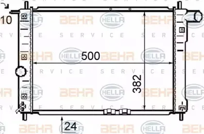 8MK 376 726-501 HELLA Радиатор, охлаждение двигателя 8MK 376 726-501 HELLA Радиатор, охлаждение двигателя