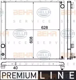 8MK 376 727-521 HELLA Радиатор, охлаждение двигателя 8MK 376 727-521 HELLA Радиатор, охлаждение двигателя