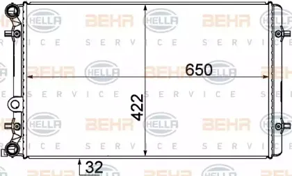8MK 376 727-791 HELLA Радиатор, охлаждение двигателя 8MK 376 727-791 HELLA Радиатор, охлаждение двигателя