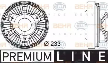 8MV 376 729-481 HELLA Сцепление, вентилятор радиатора 8MV 376 729-481 HELLA Сцепление, вентилятор радиатора
