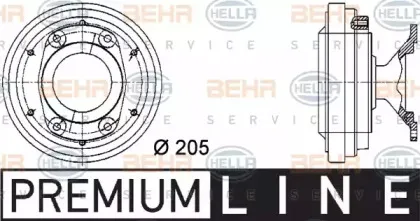 8MV 376 731-291 HELLA Сцепление, вентилятор радиатора 8MV 376 731-291 HELLA Сцепление, вентилятор радиатора