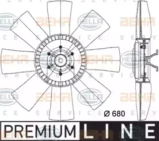 8MV 376 731-331 HELLA Вентилятор, охлаждение двигателя 8MV 376 731-331 HELLA Вентилятор, охлаждение двигателя