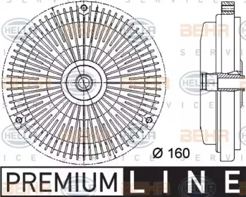 8MV 376 732-001 HELLA Сцепление, вентилятор радиатора 8MV 376 732-001 HELLA Сцепление, вентилятор радиатора