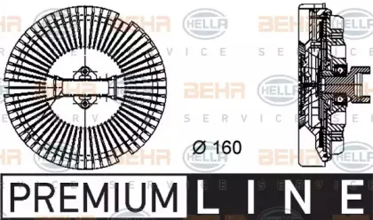 8MV 376 733-021 HELLA Сцепление, вентилятор радиатора 8MV 376 733-021 HELLA Сцепление, вентилятор радиатора