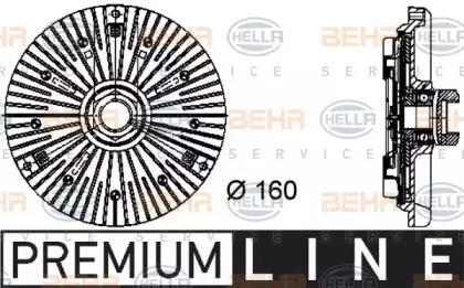 8MV 376 733-031 HELLA Сцепление, вентилятор радиатора 8MV 376 733-031 HELLA Сцепление, вентилятор радиатора