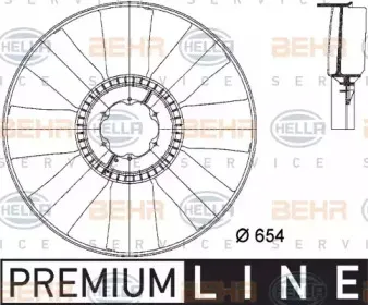 8MV 376 733-101 HELLA Крыльчатка вентилятора, охлаждение двигателя 8MV 376 733-101 HELLA Крыльчатка вентилятора, охлаждение двигателя