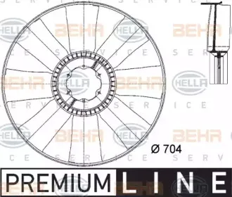 8MV 376 733-181 HELLA Крыльчатка вентилятора, охлаждение двигателя 8MV 376 733-181 HELLA Крыльчатка вентилятора, охлаждение двигателя