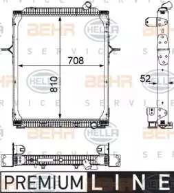 8MK 376 745-171 HELLA Радиатор, охлаждение двигателя 8MK 376 745-171 HELLA Радиатор, охлаждение двигателя