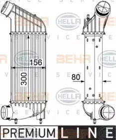 8ML 376 746-361 HELLA Интеркулер 8ML 376 746-361 HELLA Интеркулер