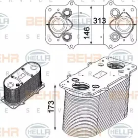 8ML 376 750-511 HELLA Интеркулер 8ML 376 750-511 HELLA Интеркулер