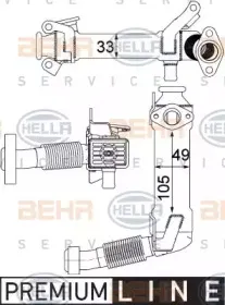 8ME 376 750-761 HELLA Радиатор, рециркуляция ОГ 8ME 376 750-761 HELLA Радиатор, рециркуляция ОГ