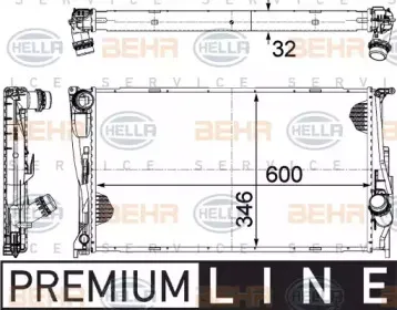 8MK 376 754-011 HELLA Радиатор, охлаждение двигателя 8MK 376 754-011 HELLA Радиатор, охлаждение двигателя